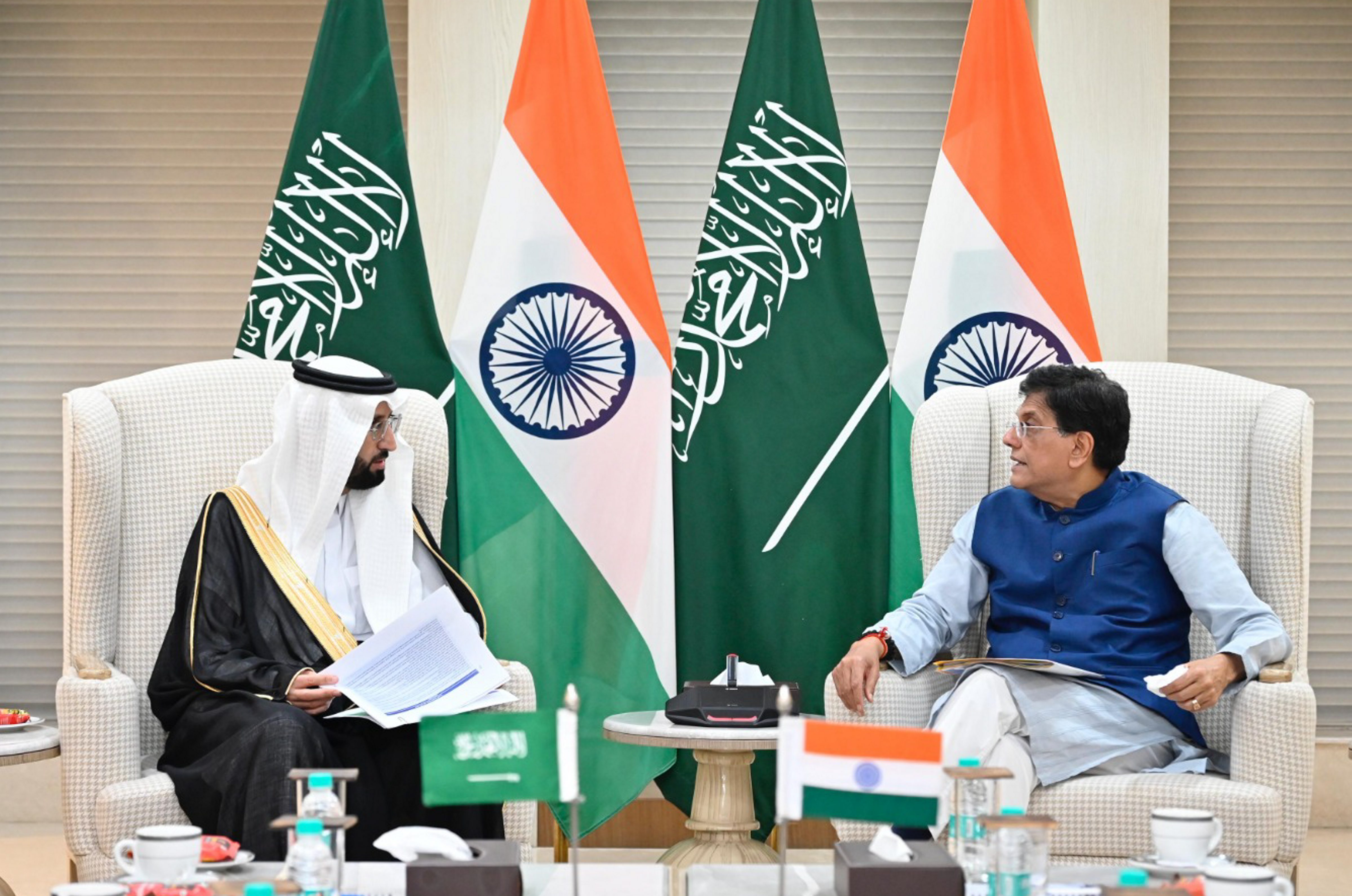 Piyush Goyal with CEO of Saudi Food & Drug Authority